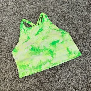 Lululemon Energy Bra High Neck Long Line Shibori *Medium Support Bra